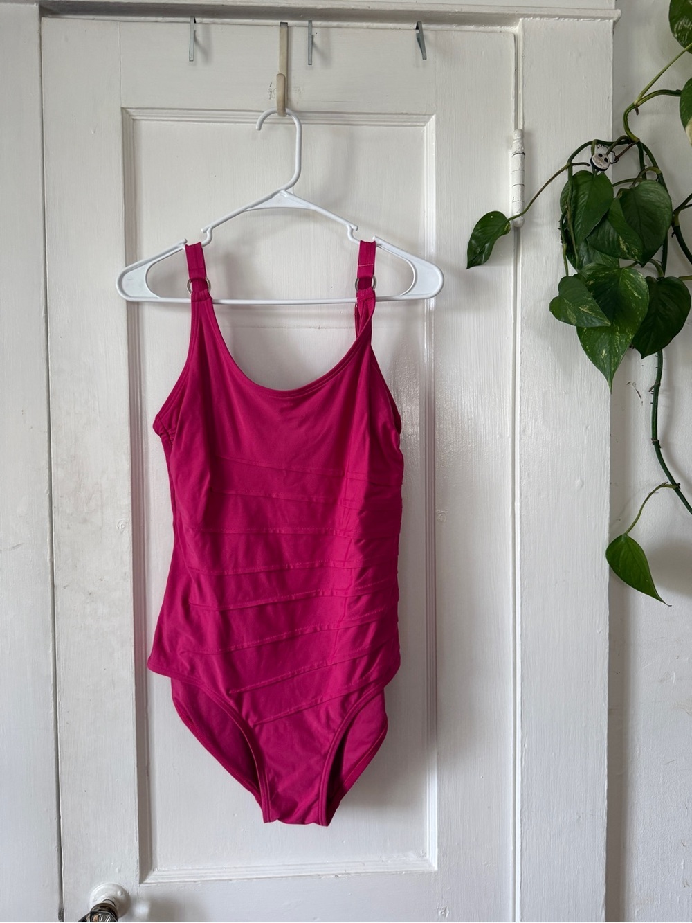 Calvin Klein Hot Pink One-Piece Swimsuit size 12